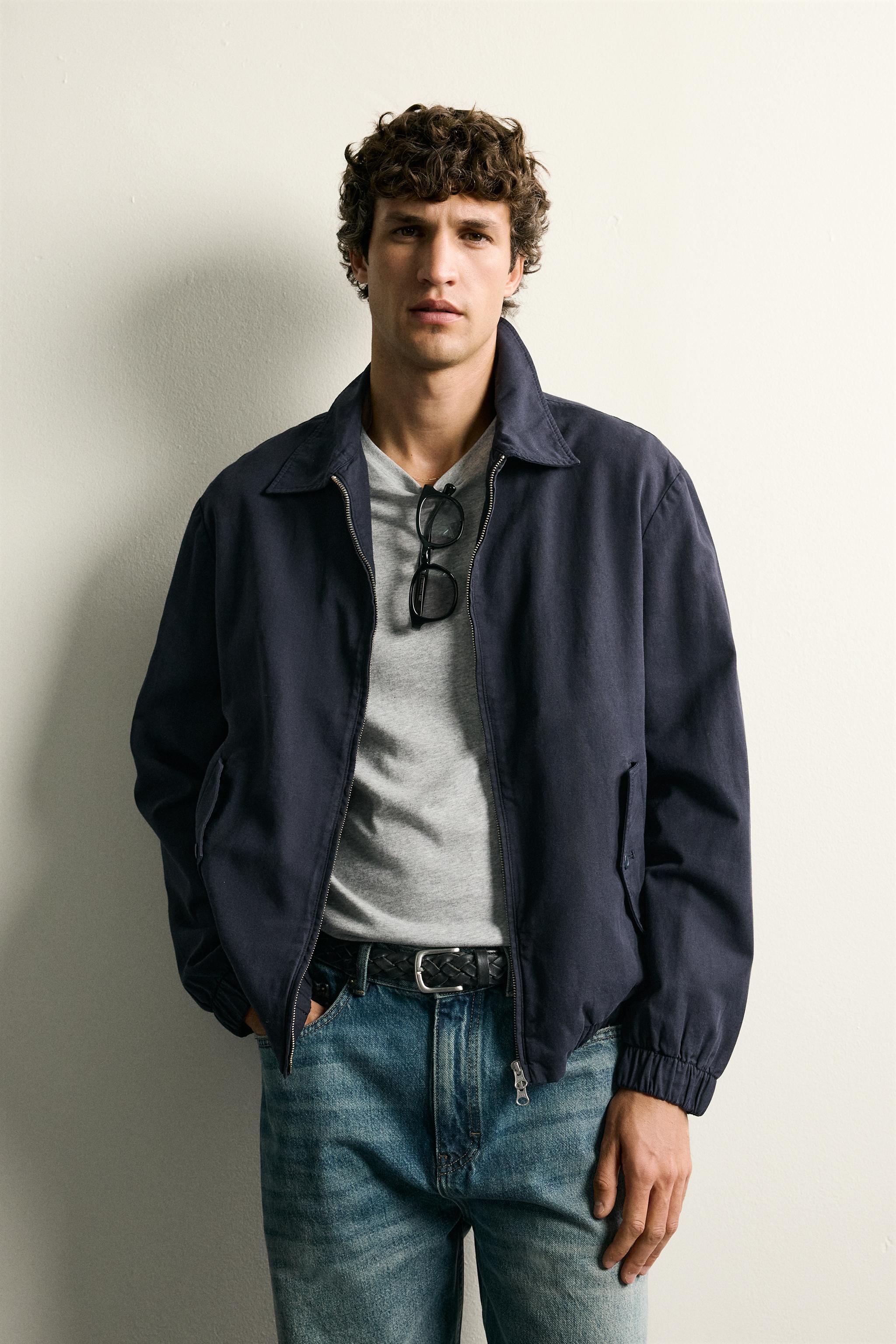 REGULAR FIT ZIP-UP OVERSHIRT